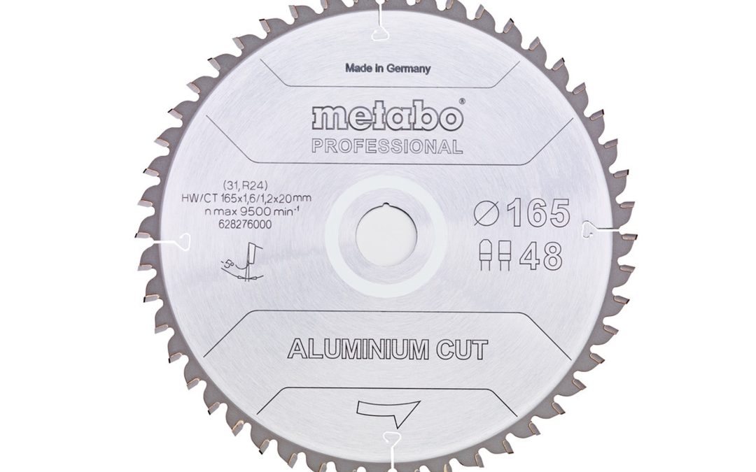 Aluminium Cutting Saw Blade 165X20 Z48 FZ/TR -5° (Suits C3606DPA)